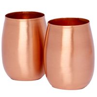 Just Copper Smooth Surahi Cup Set 